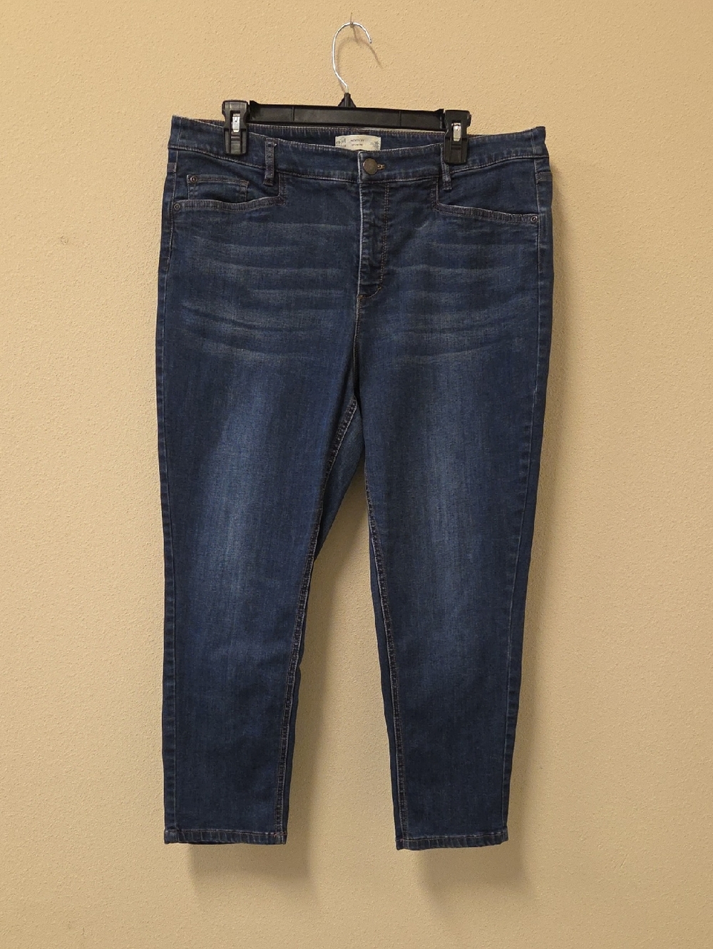 J. Jill Women Dark Indigo Slim Strech Ankle Jeans Size 16